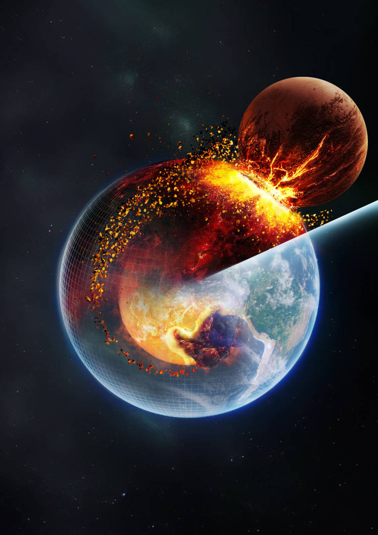 一场撞击撞出了月球，改变了地球，45亿年前“天外遗迹”至今深埋地下