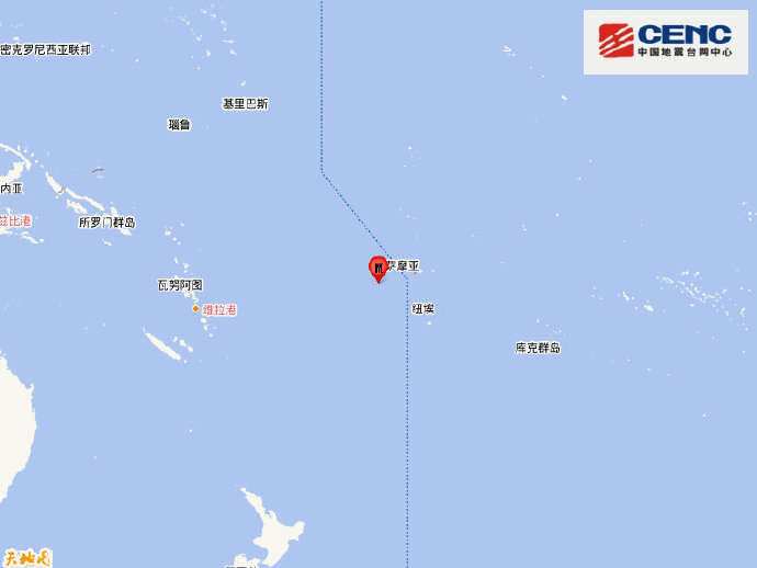 汤加群岛发生7.5级地震，震源深度为200公里