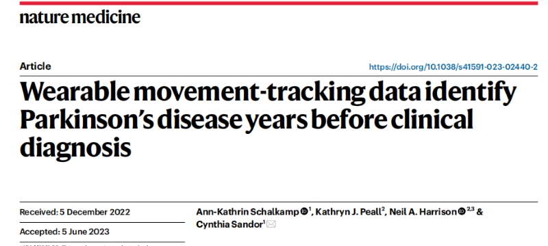 运动数据有助于提前发现帕金森病