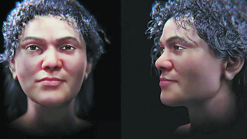 有史以来最古老人类面孔复原