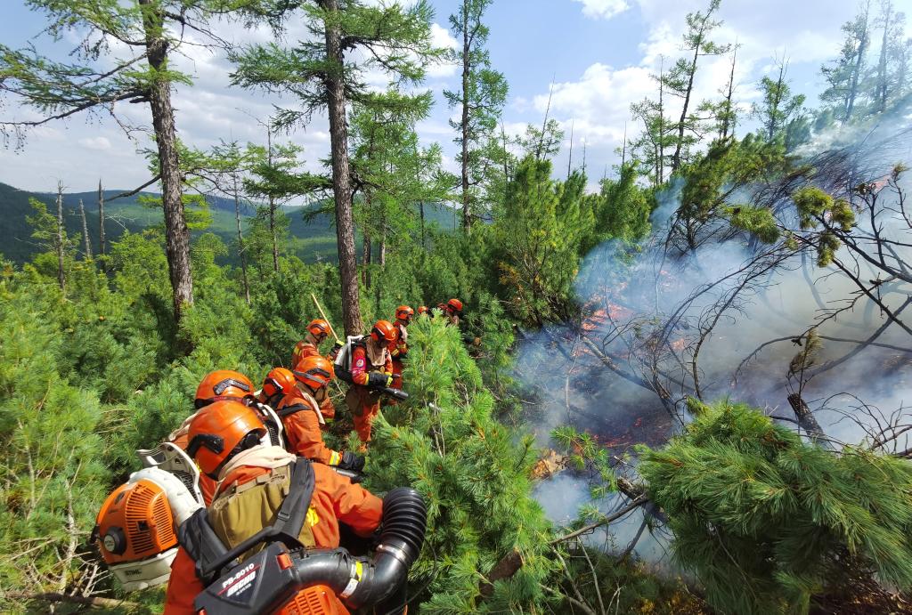 内蒙古大兴安岭林区北部林火仍有2起正在扑救