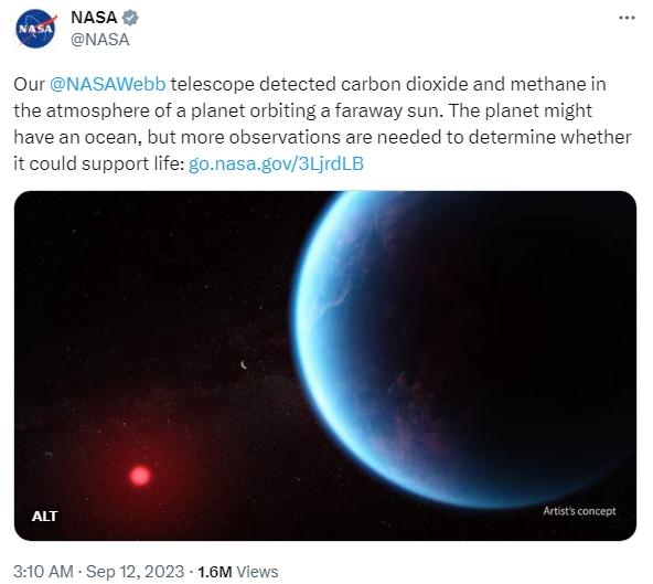 NASA最新发现：这颗行星上或存在生命？
