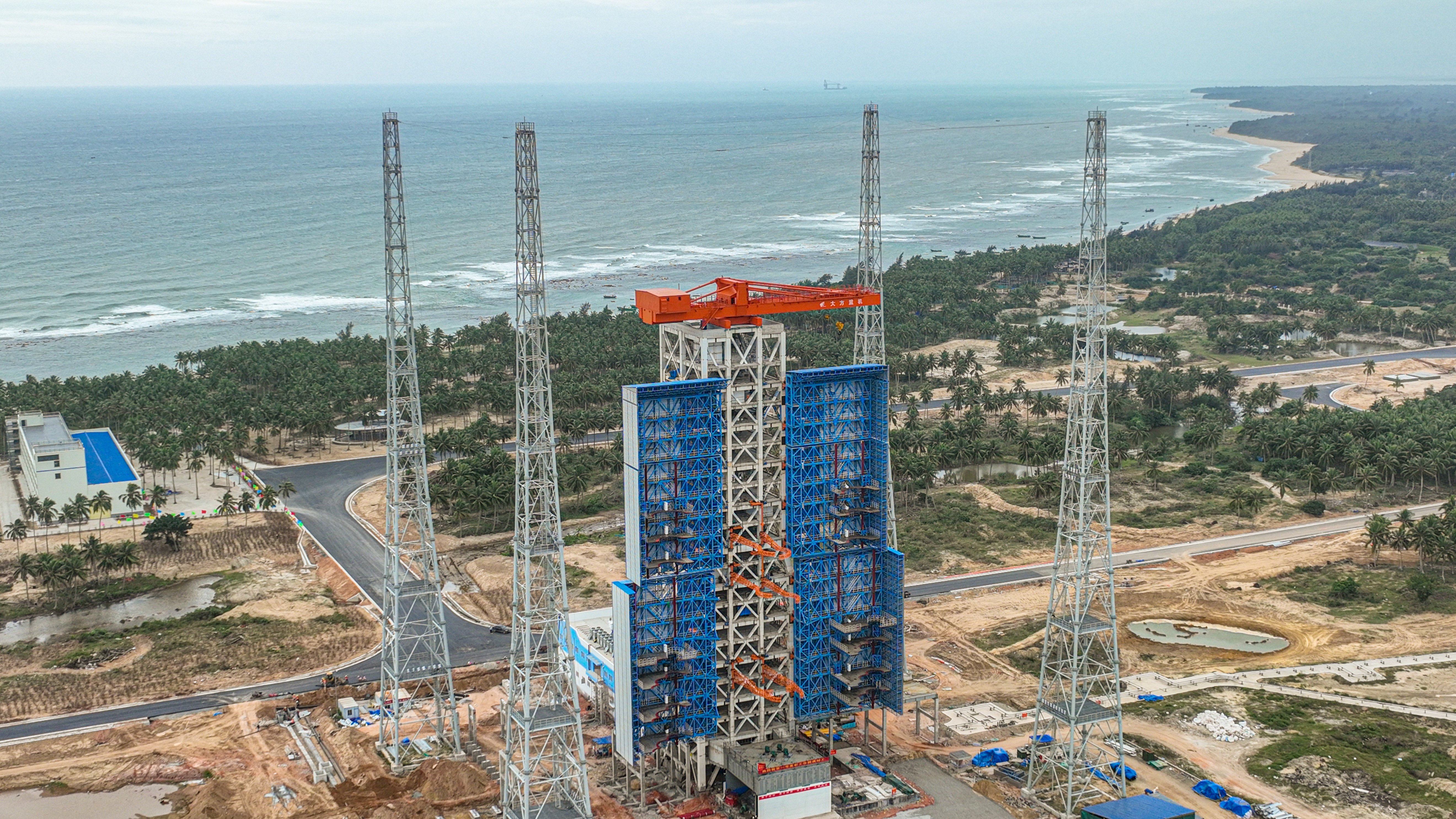 海南国际商业航天发射中心一号发射工位竣工