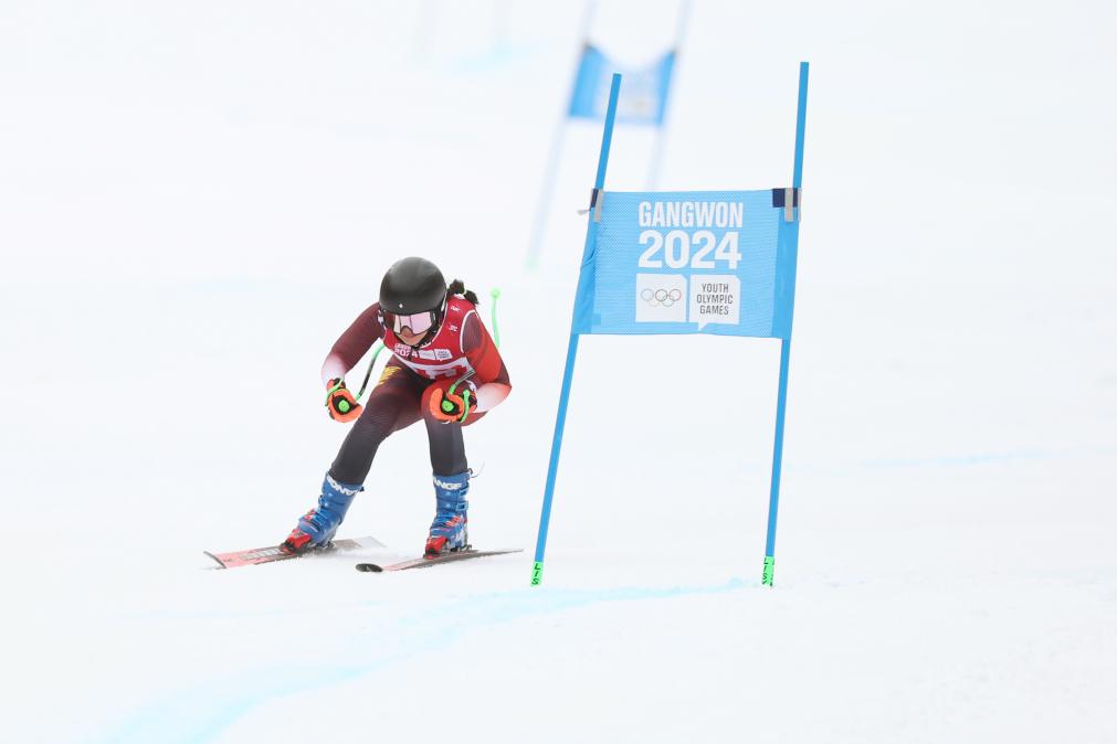 中国队首次参加冬青奥会高山滑雪速度类项目竞赛