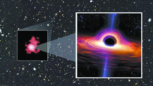 韦布探测到宇宙最古老黑洞