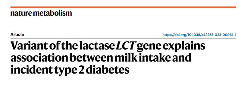 喝牛奶或降“乳糖不耐”者Ⅱ型糖尿病风险